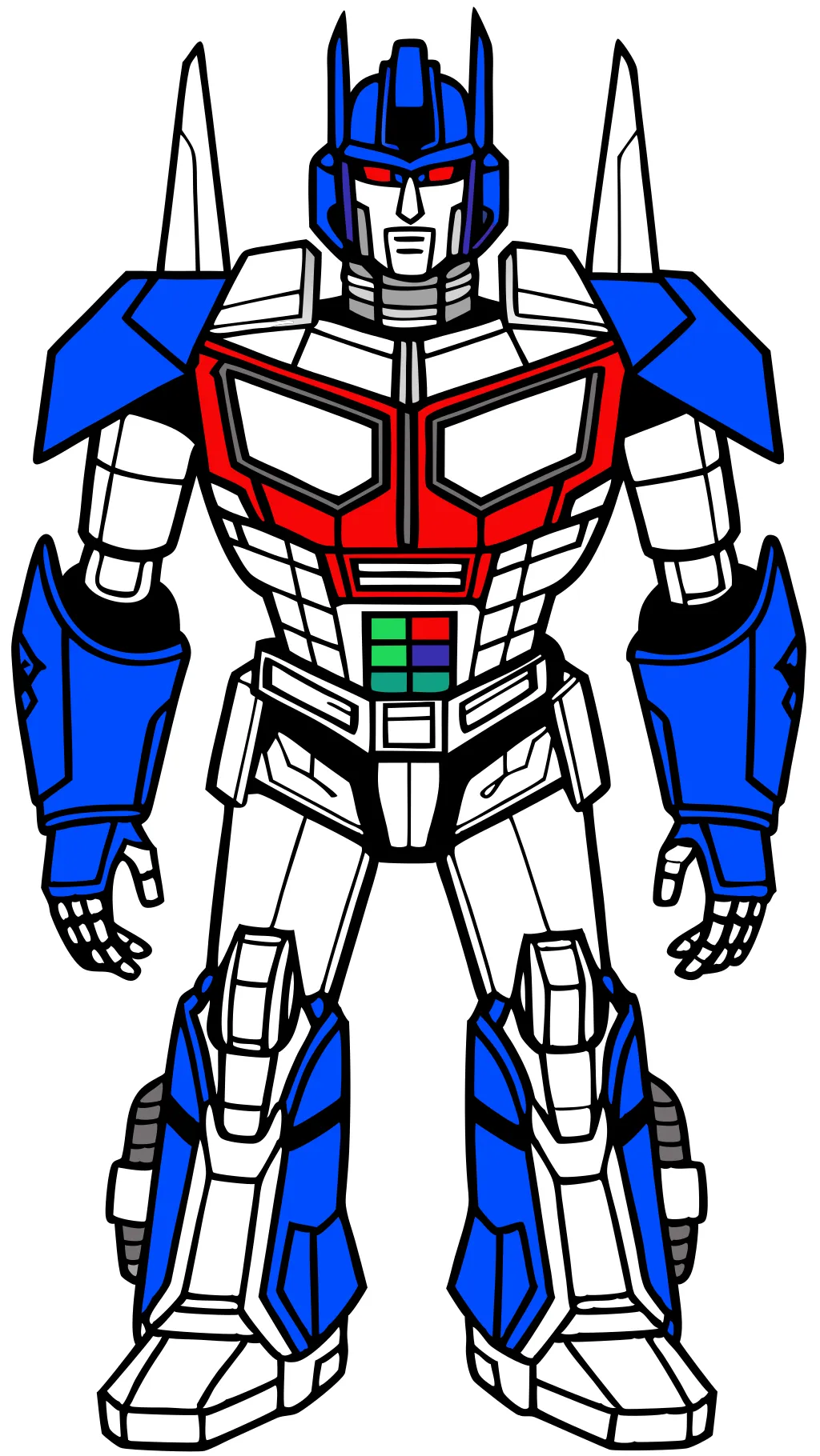 transformers optimus prime coloring page